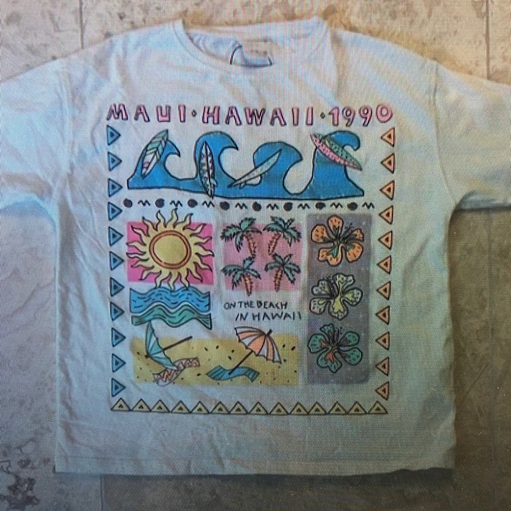 Vintage Graphic T-Shirt with Beach Print